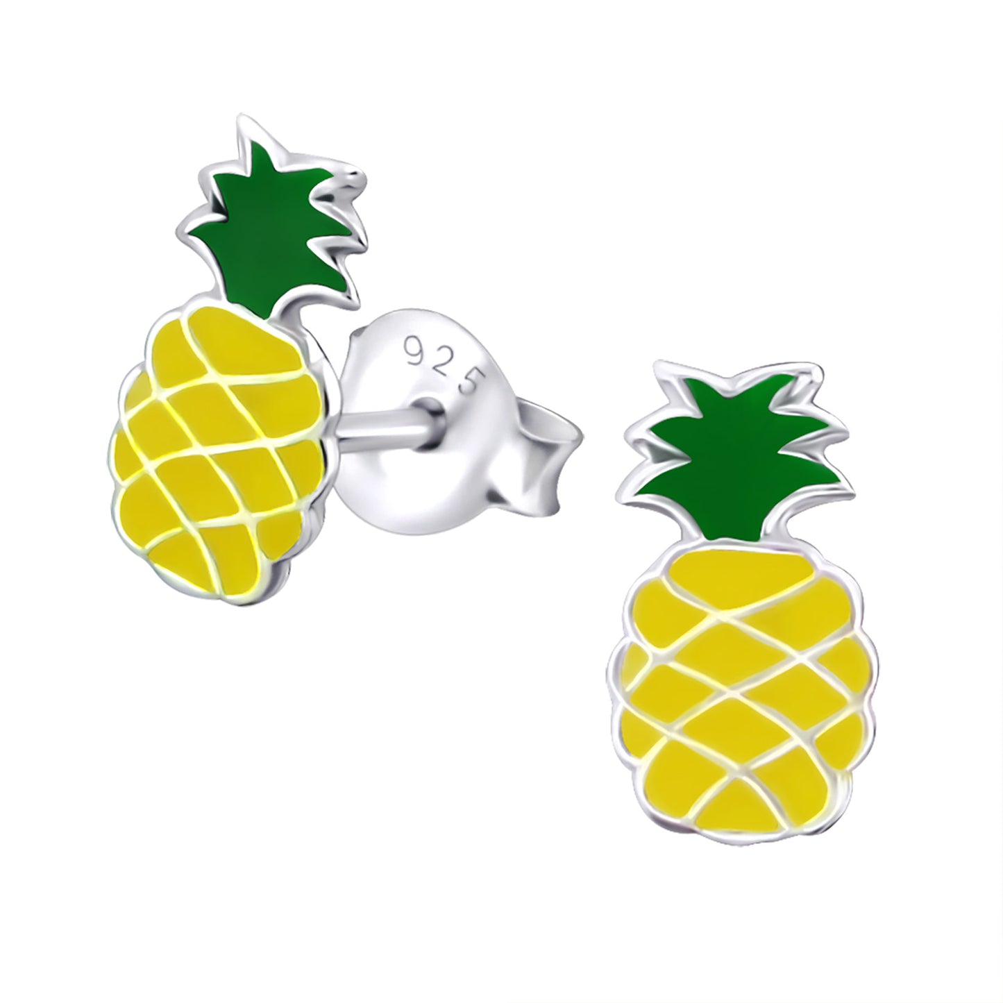 Precious jewels: Oorstekers - ananas