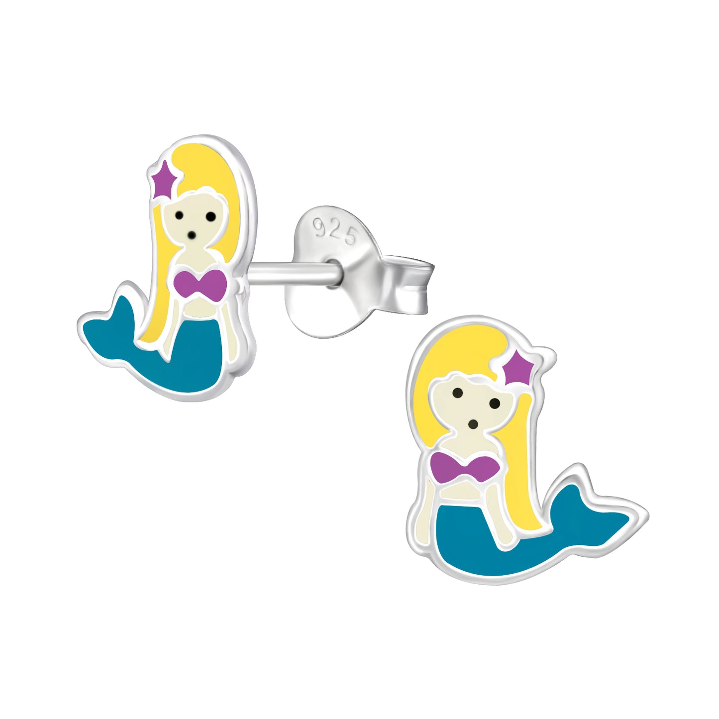 Precious jewels: Oorstekers - zeemeermin