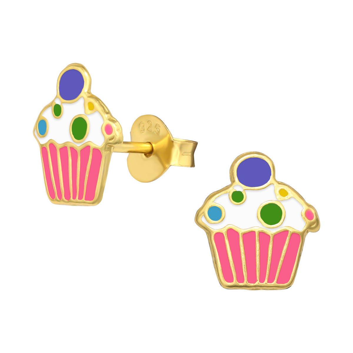 Precious jewels: Oorstekers - cupcakes