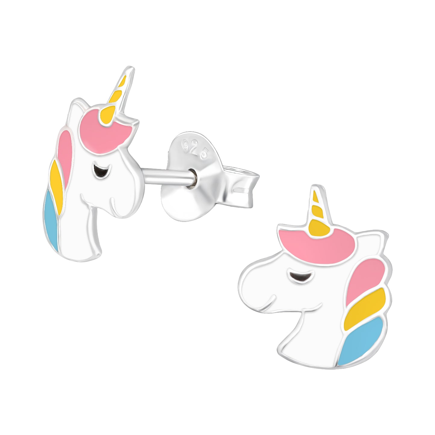 Precious jewels: Oorstekers - unicorn