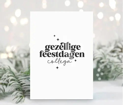 Liefz: kaart a6 - gezellige feestdagen collega