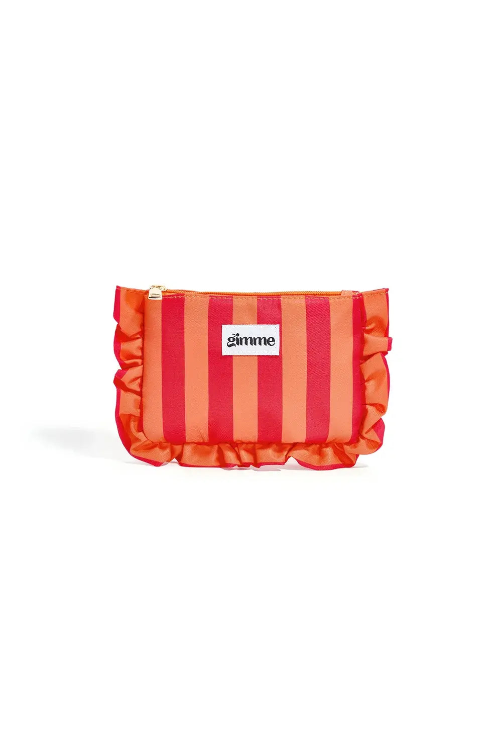 Yehwang: Make-up tasje frullen met strepen - oranje