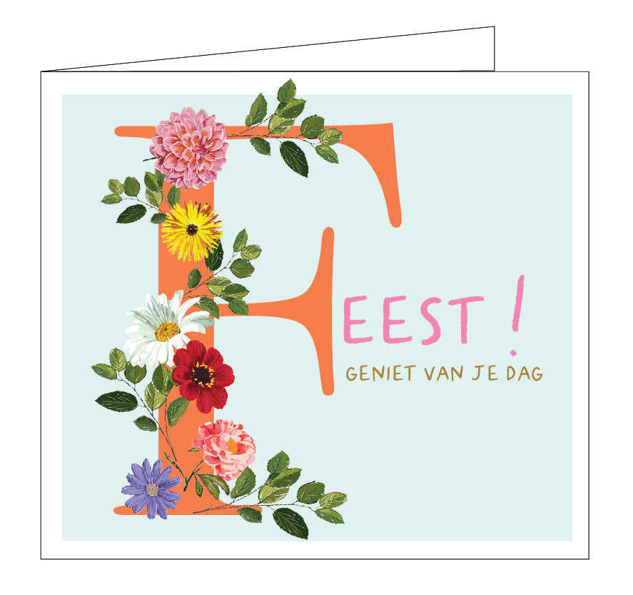 Hil Claesen: kaart - feest! Geniet van je dag