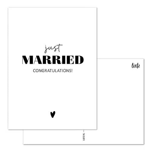 Liefz: Kaart a6 | Just married