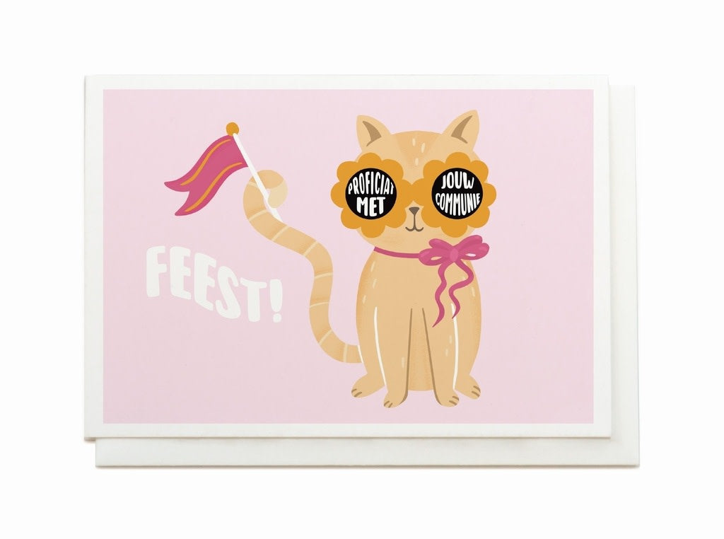 Enfant terrible: wenskaart - feest! Proficiat met jouw communie