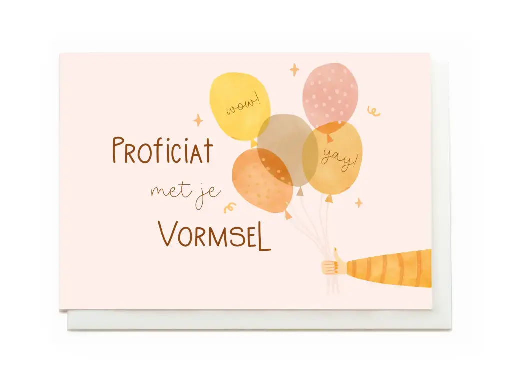 Enfant terrible: wenskaart - Proficiat met je vormsel