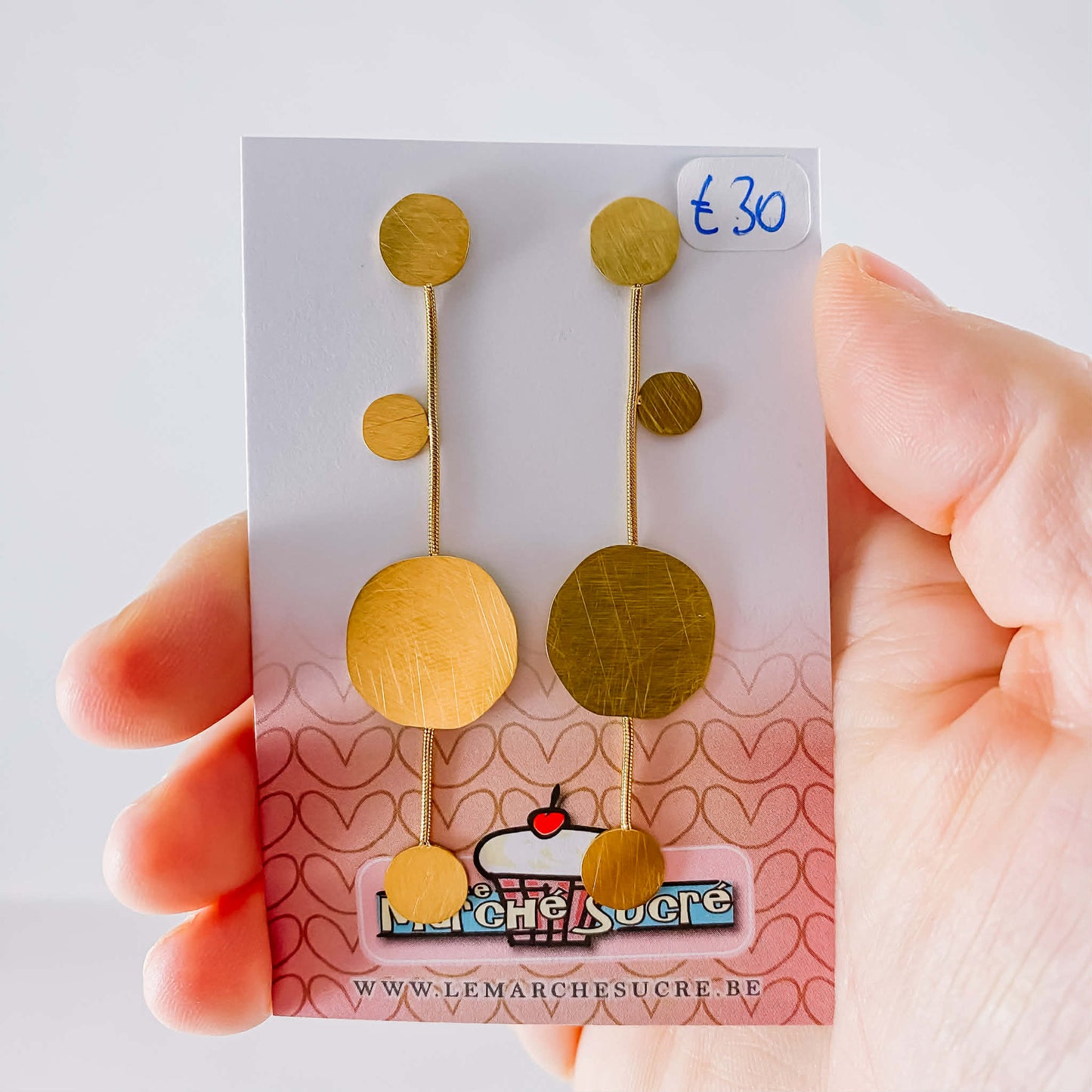 Le marché sucré: oorbellen - goud