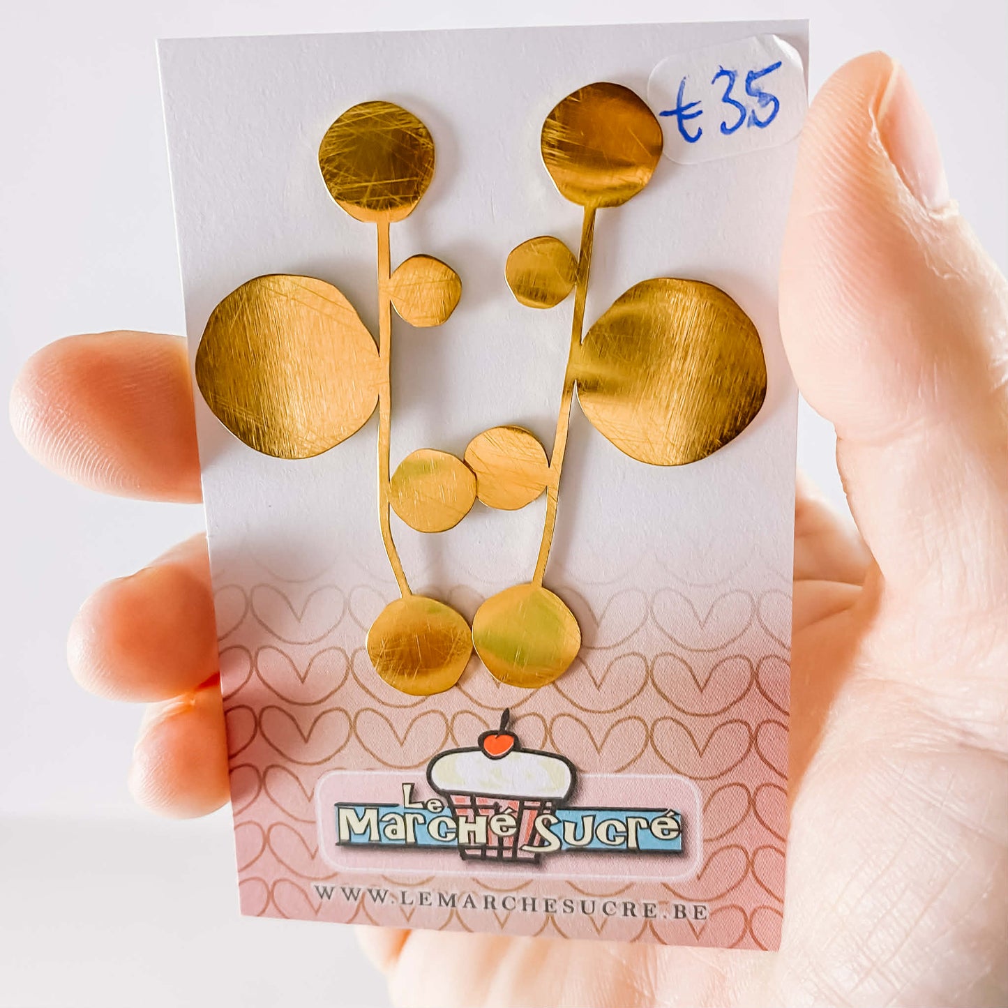 Le marché sucré: oorbellen - goud