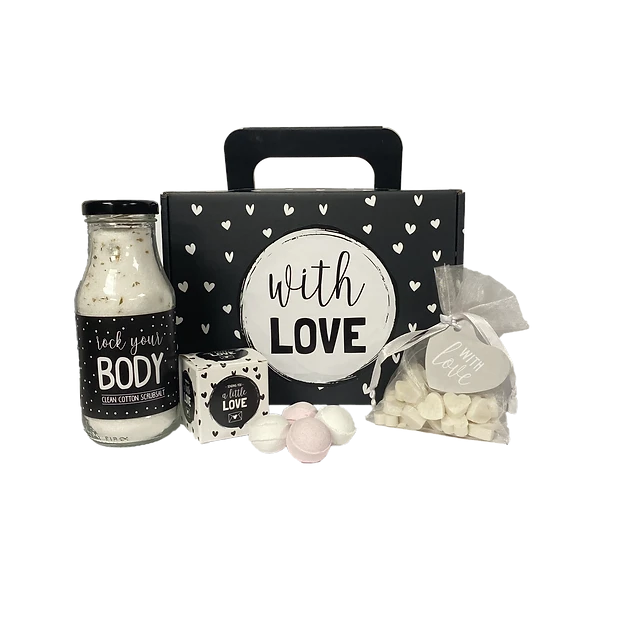 Soap & gifts: Geschenkdoos zeep met tekst: With love