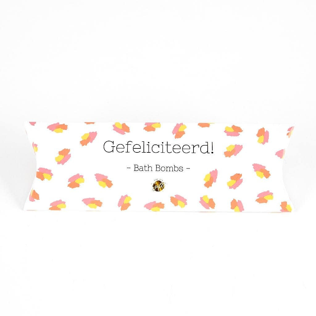 The big gifts: Gondeldoosje bath bombs - Gefeliciteerd