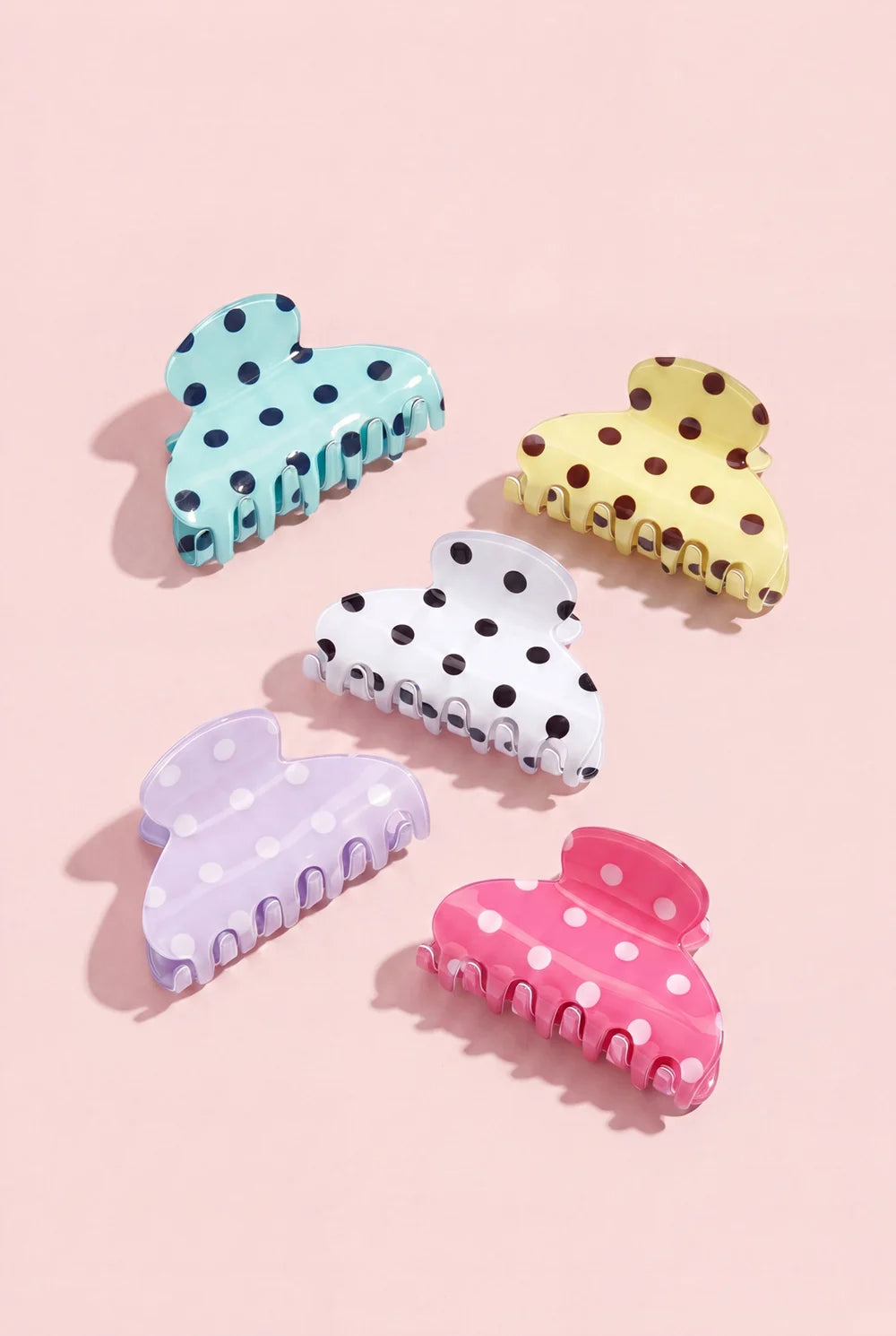 Yehwang: Haarclip stippen - paars