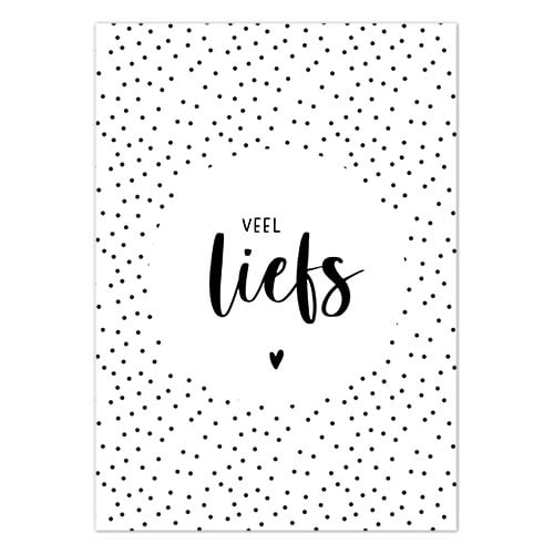 Liefz: kaart a6 - Veel liefs