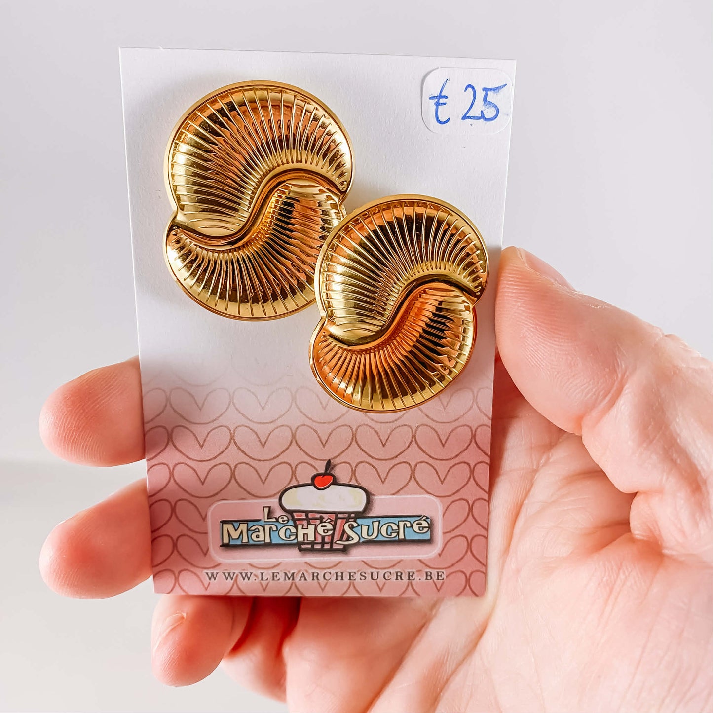 Le marché sucré: oorbellen - goud