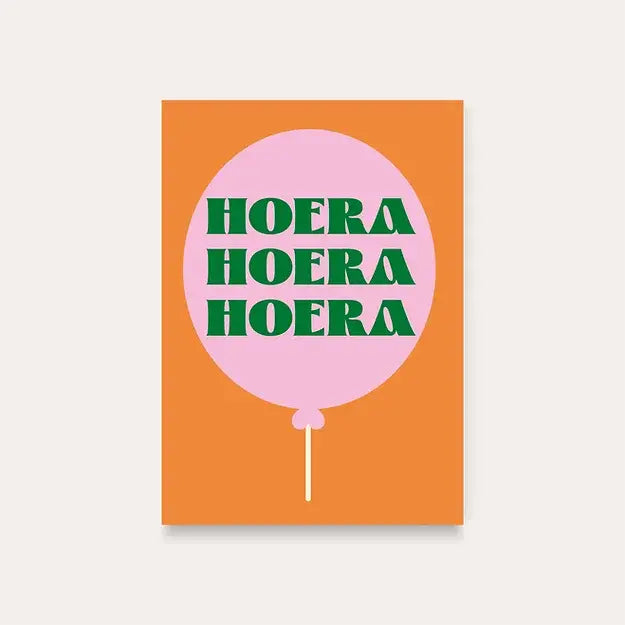 Heyday: kaart a6 - hoera hoera hoera