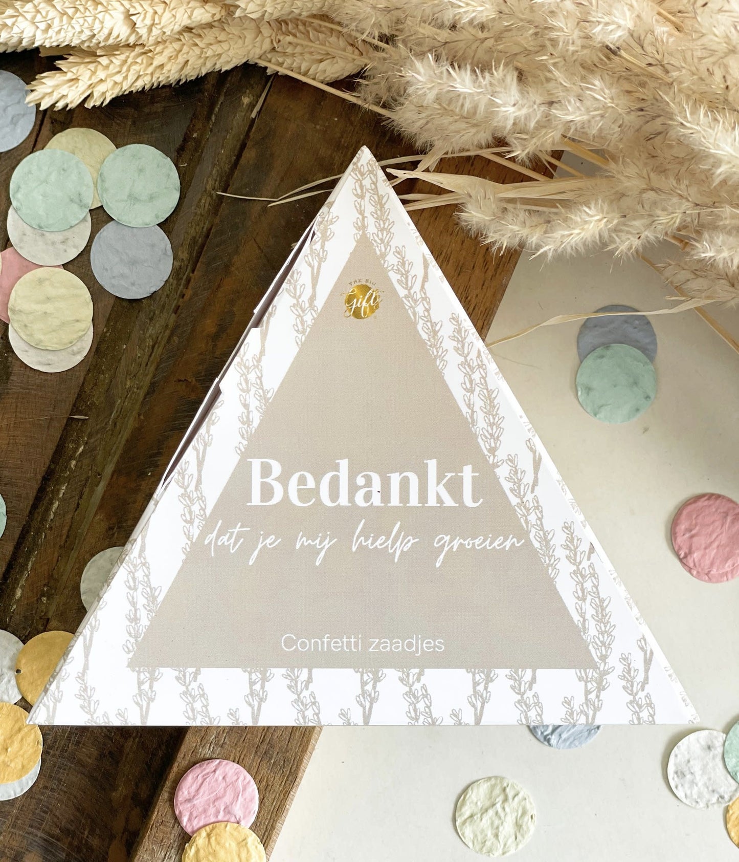 The big gifts: Confetti Zaadjes – Bedankt