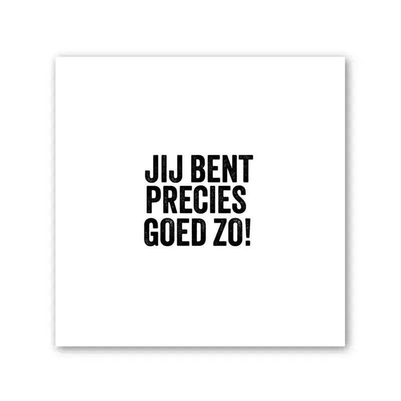 Winkeltje van Anne: Tegeltje op Forex | In geschenkverpakking | Jij bent precies goed zo