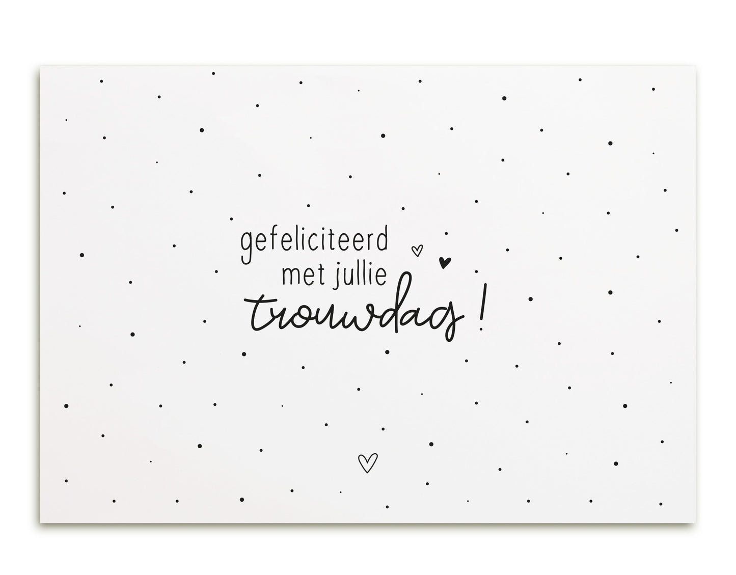 Zoedt: kaart a6 - gefeliciteerd met jullie trouwdag!