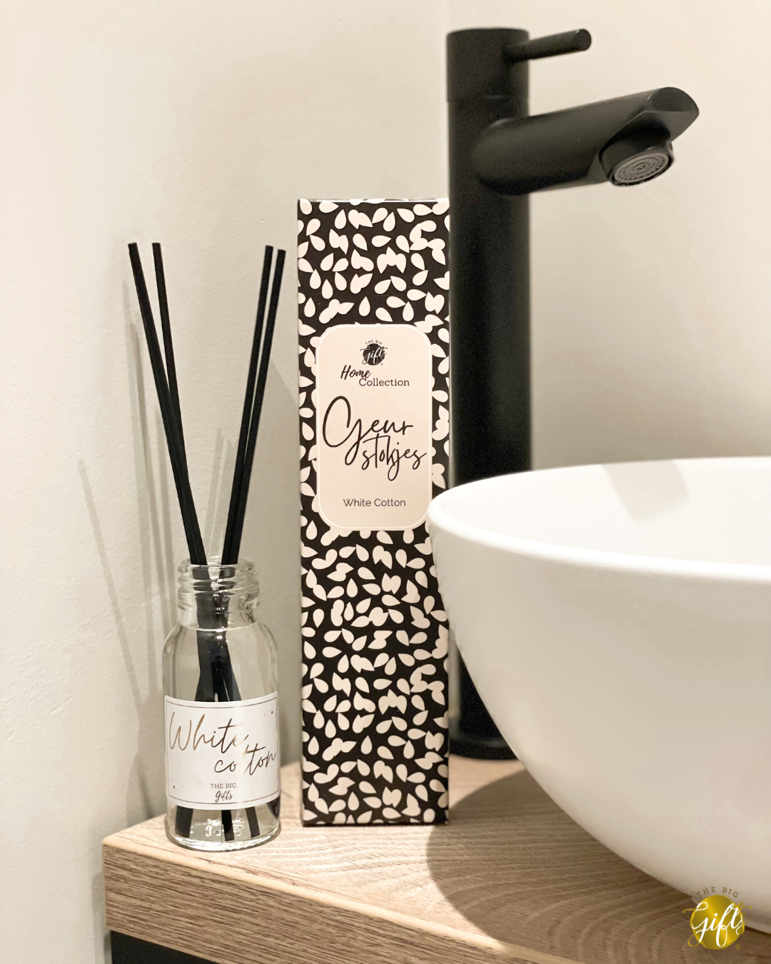 The Big gifts: Geurstok - zwart/beige