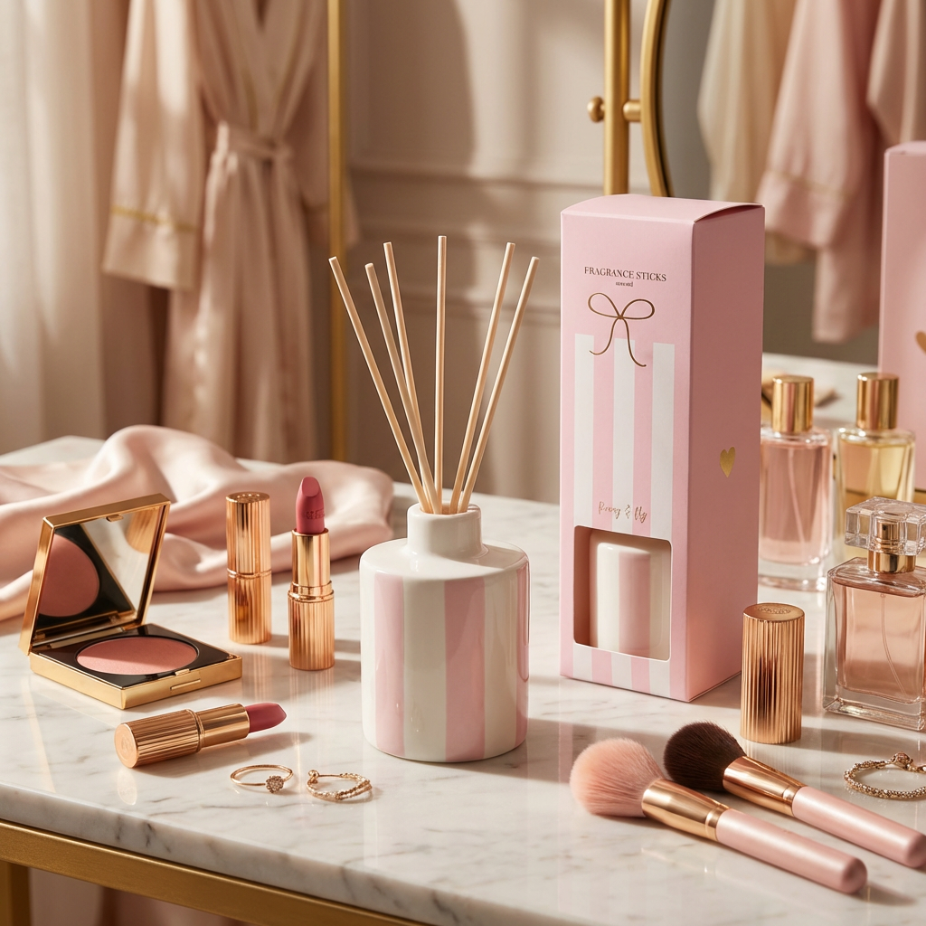 Stationery & gift: Geurstokjes Keramiek | Roze