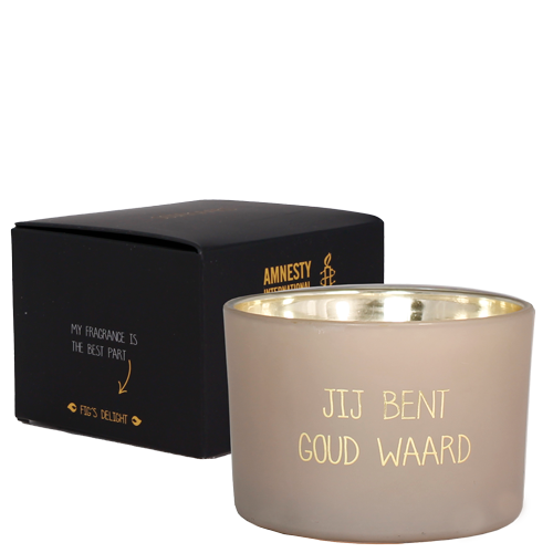 My Flame: Soja kaars - Jij bent goud waard