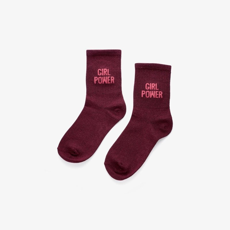 Bordeaux sokken | Girl Power