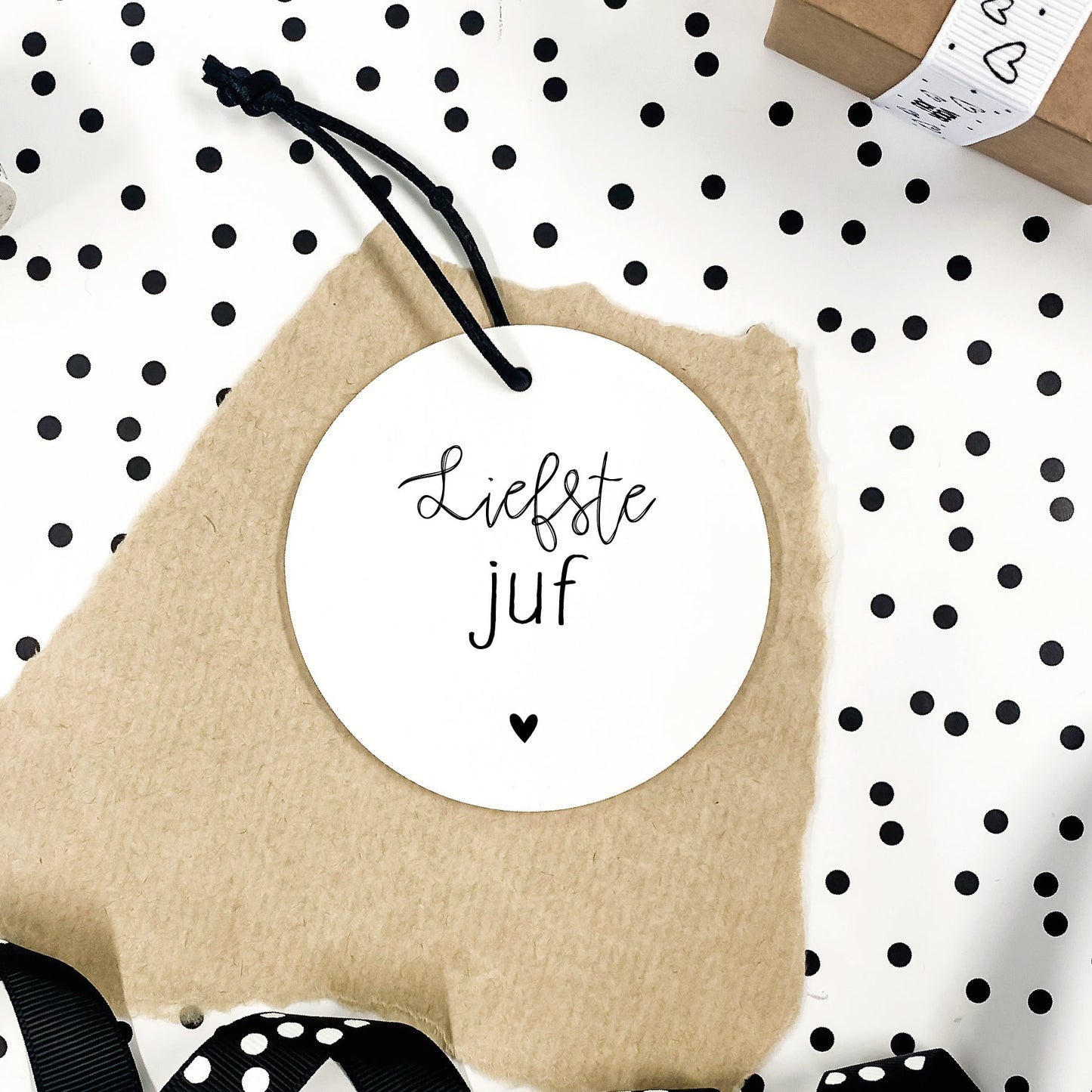 Winkeltje van Anne Mini roundie hanger | Liefste juf