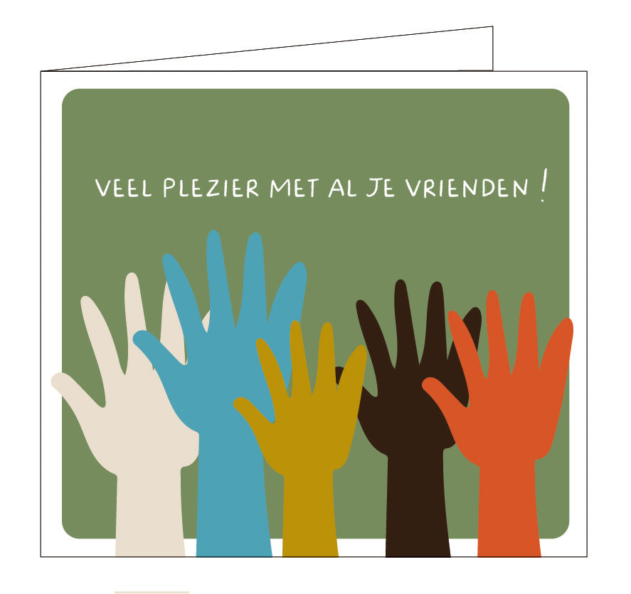 Hil Claesen: kaart - veel plezier met al je vrienden