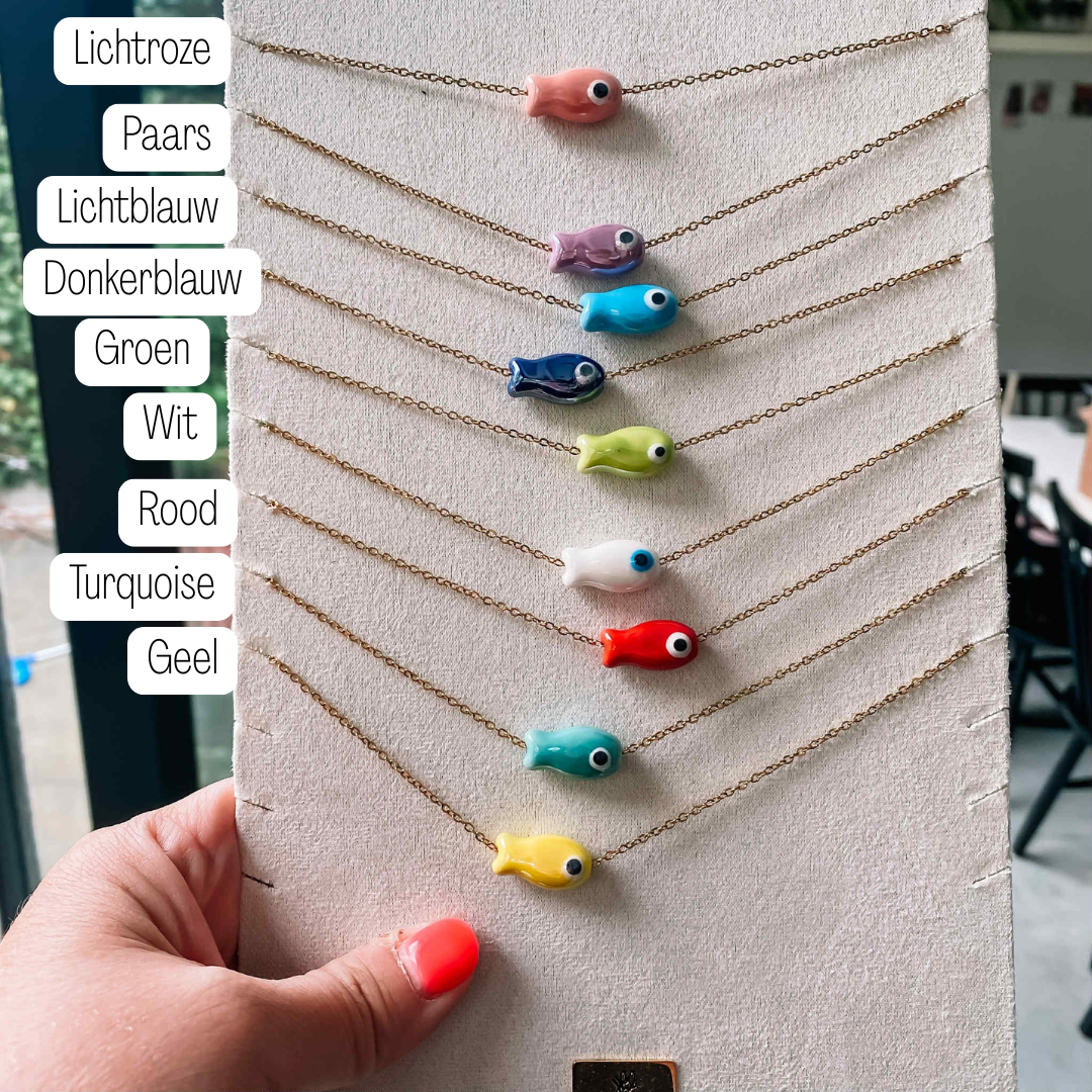 Ketting - visje - verschillende kleurtjes