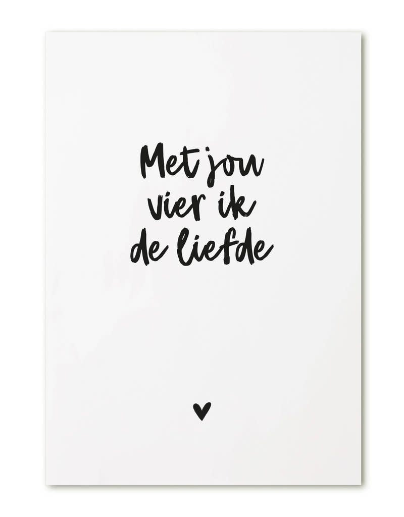 Zoedt: kaart a6 - met jou vier ik de liefde (1)