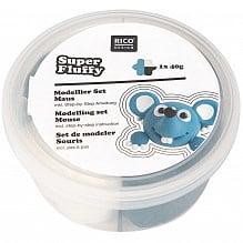 Rico design: Super fluffy grappige diertjes muis