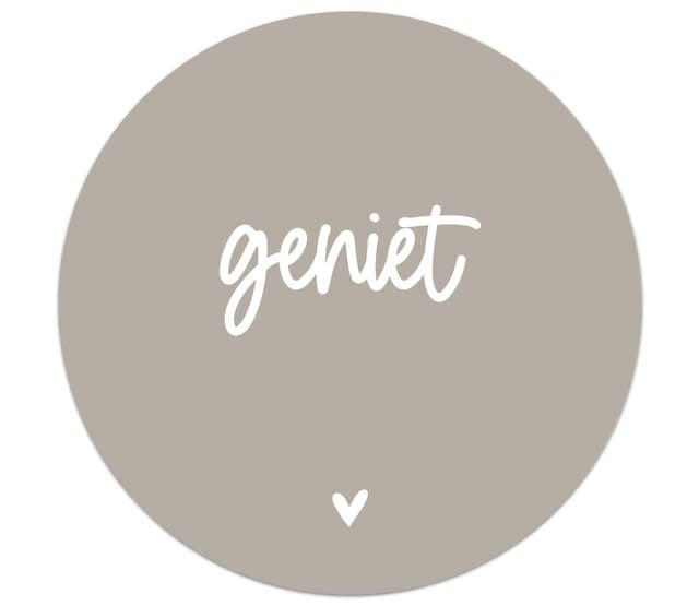 Zoedt muurcirkel taupe 20 cm Geniet