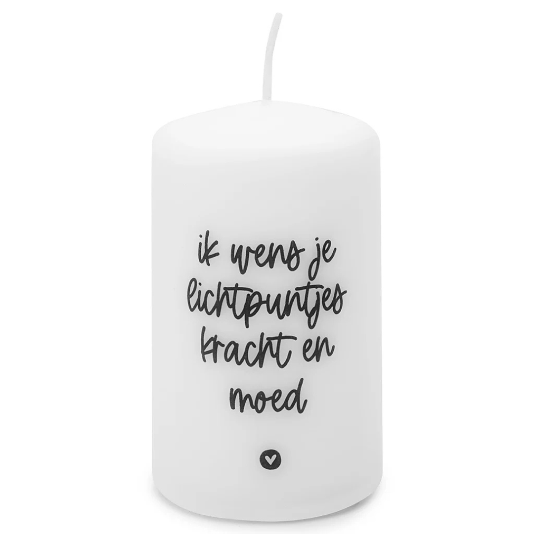 Zoedt: kaars klein - Ik wens je lichtpuntjes kracht en moed