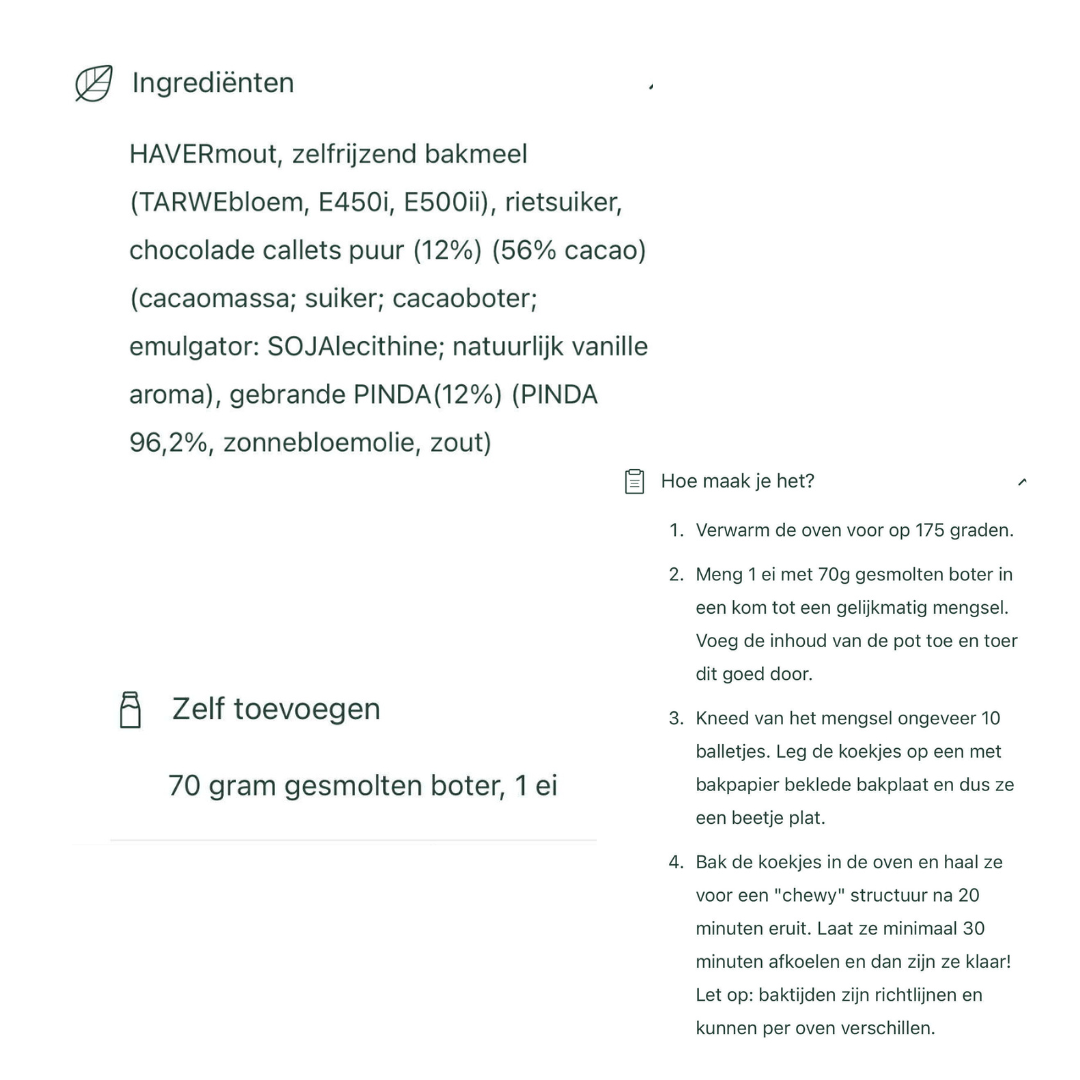 Pineut: Zelf koekjes maken | Pinda Choco Cookies