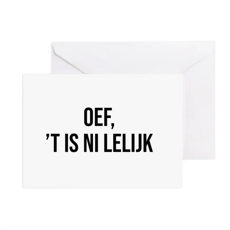 Karen François: Geboortekaartje - OEF 'T IS NI LELIJK