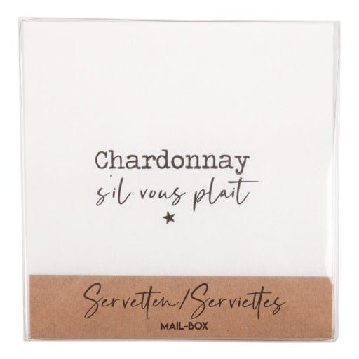 Mail-box servetten: Chardonnay s'il vous plait