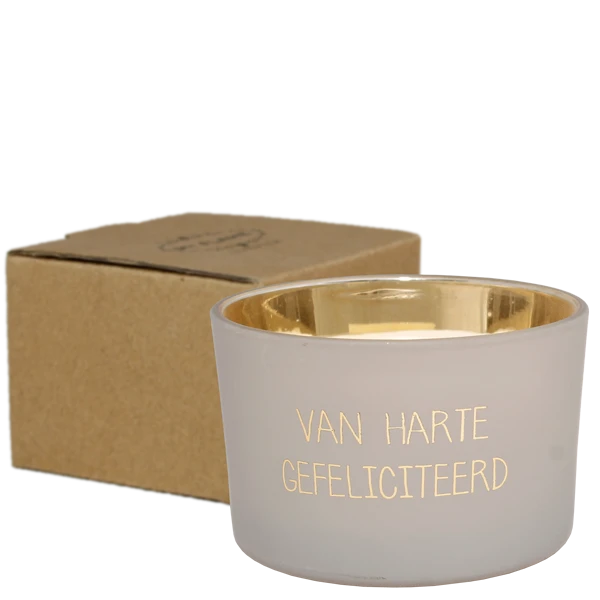 My Flame: SOJAKAARS - VAN HARTE GEFELICITEERD - GEUR: AMBER'S SECRET
