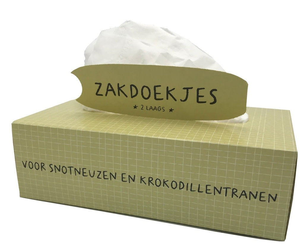 Mail-box: Tissuebox Voor snotneuzen en krokodillentranen