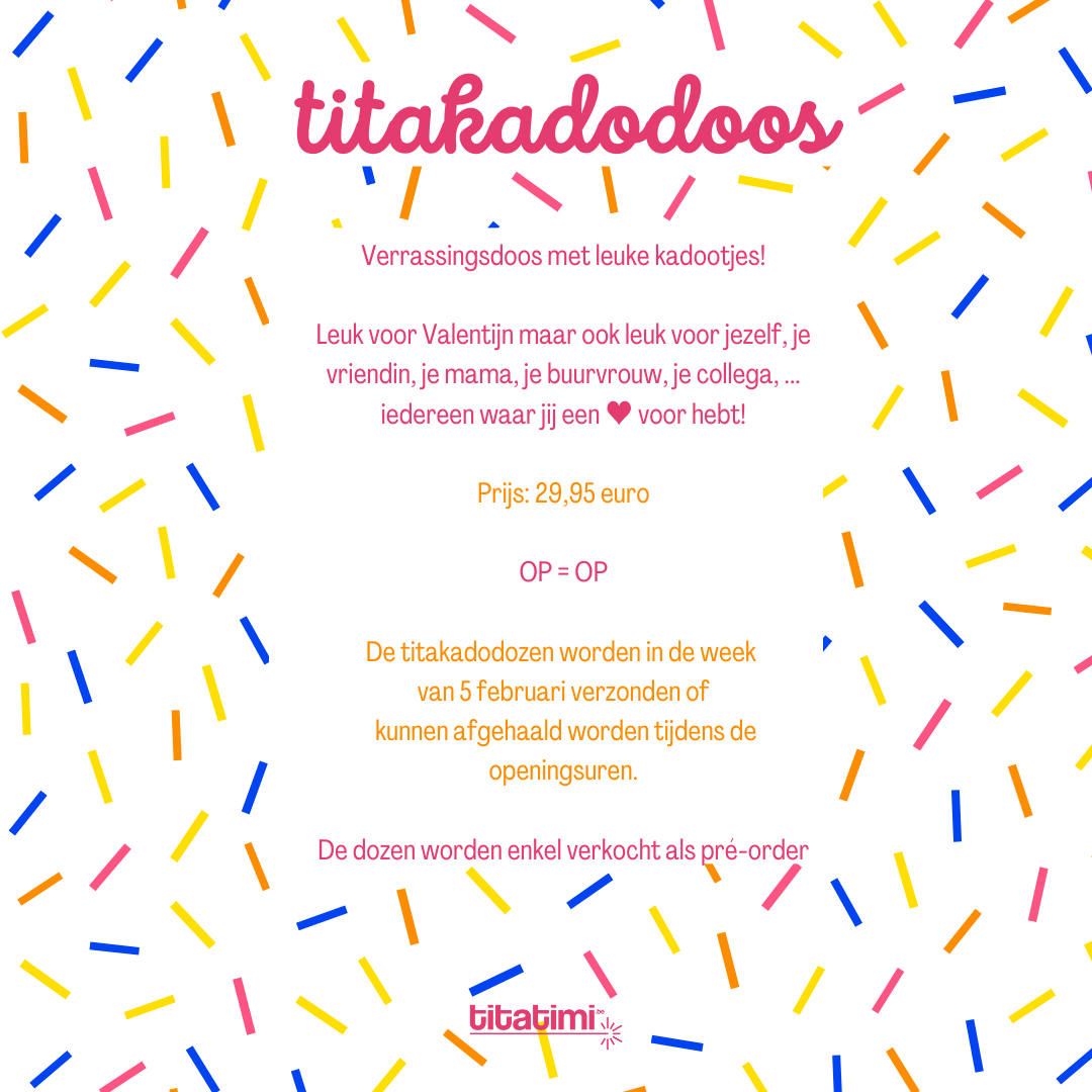 Pre-order: titaKADOdoos - thema: hartje voor jou