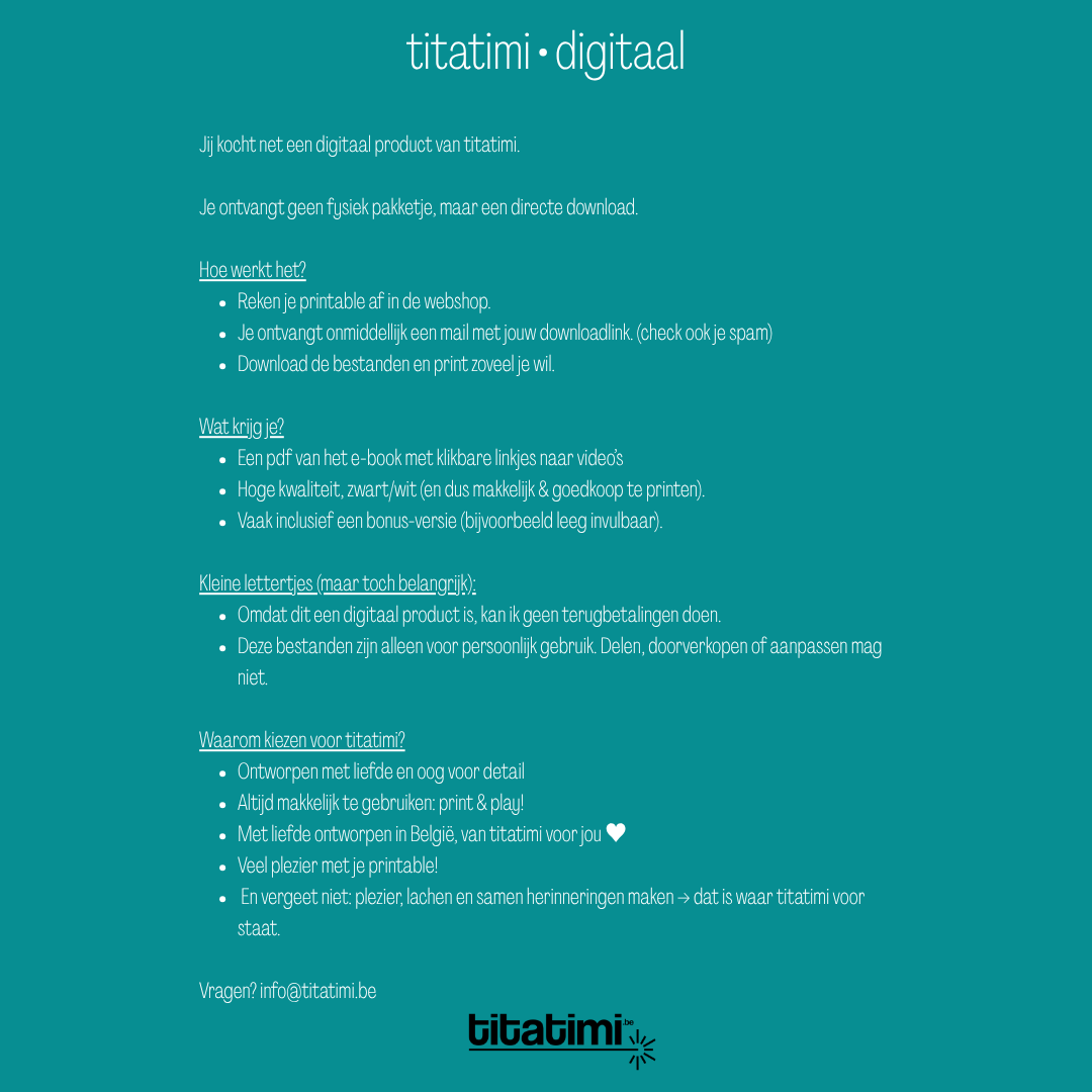 titatimi: e-book • inpakken zonder stress