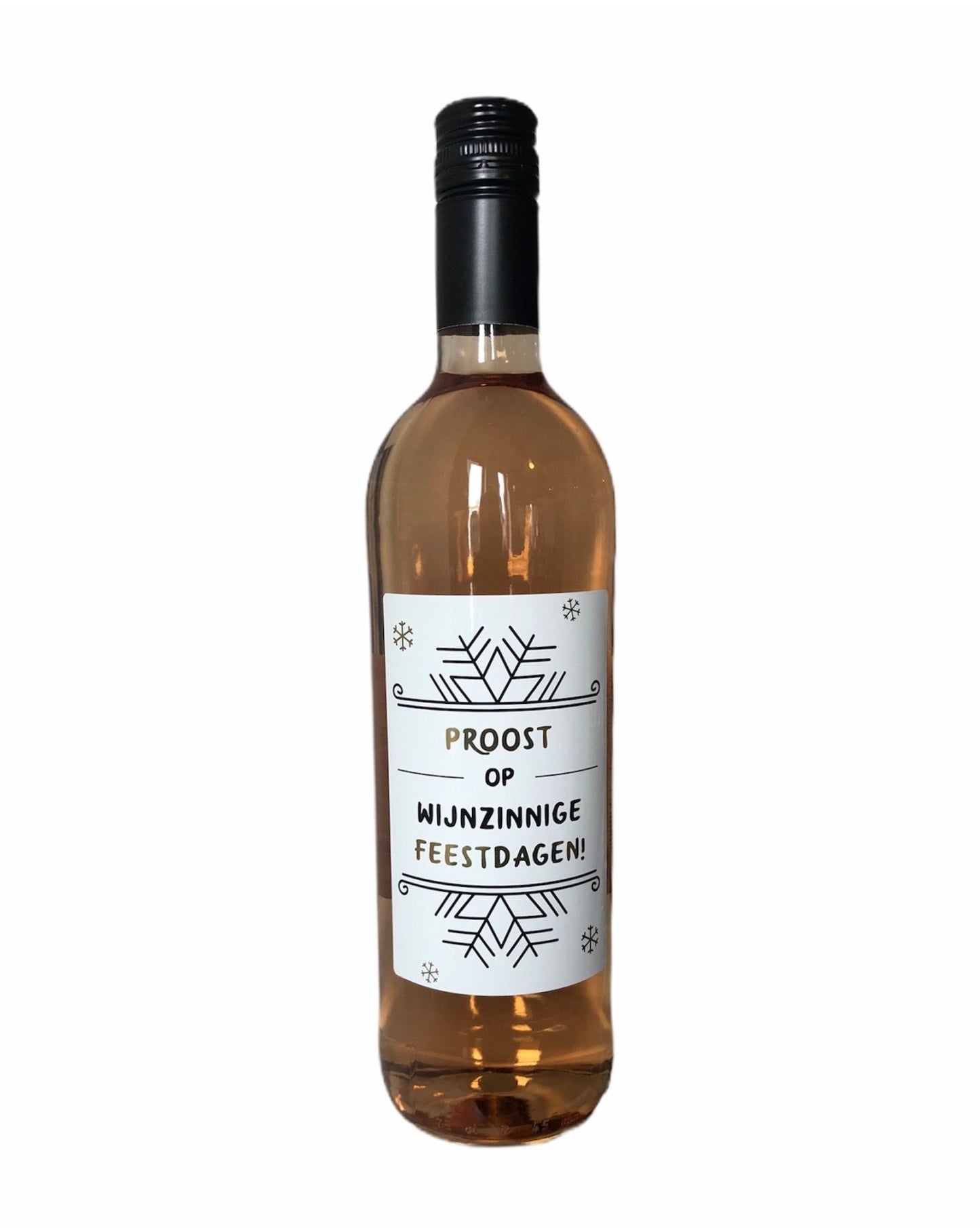 The big gifts: wijnfles rosé "wijnzinnige feestdagen"
