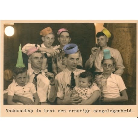 ministerie van unieke zaken: kaart a6 - vaderschap is best een ernstige aangelegenheid