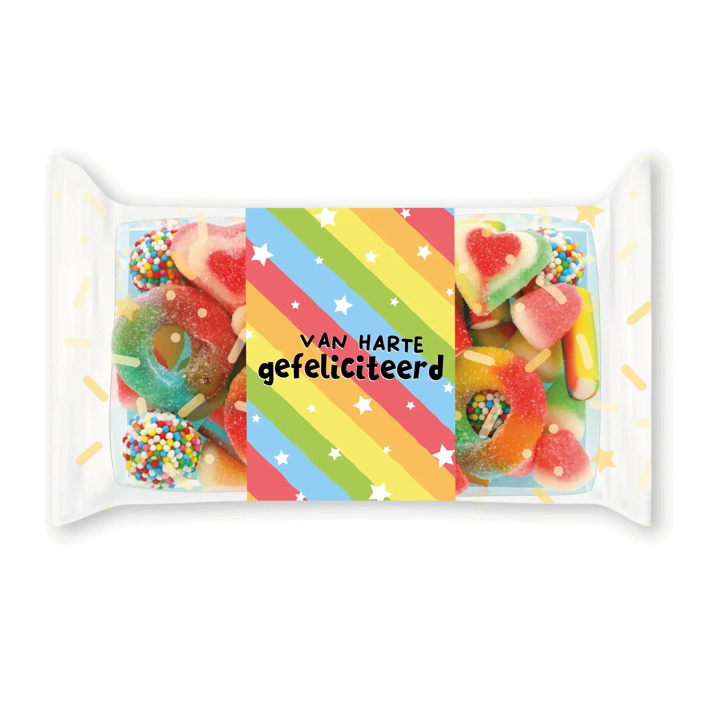 Veel liefs: snoepjes - van harte gefeliciteerd