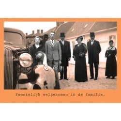 ministerie van unieke zaken: kaart a6 - feestelijk welgekomen in de familie