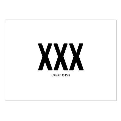 Liefz: kaart a6 - XXX (dikke kus)