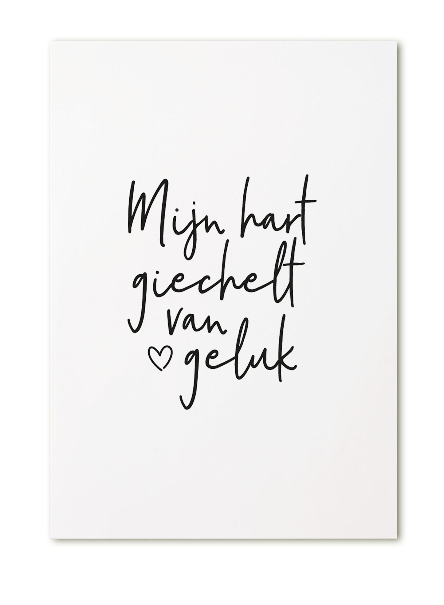 kaart a6 Zoedt: Mijn hart giechelt van geluk