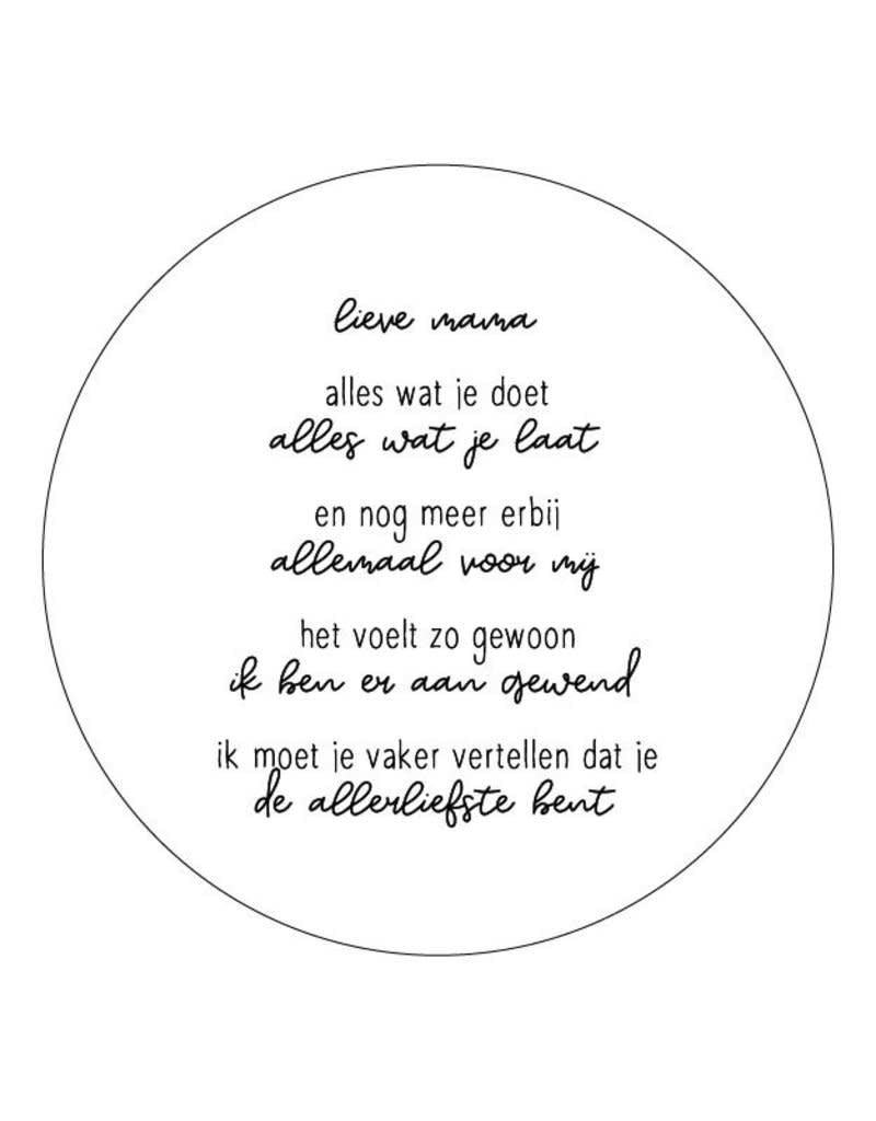 zoedt muurcirkel 20 cm Lieve mama