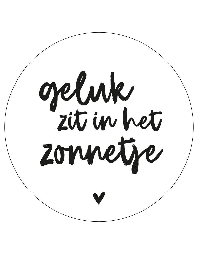 Zoedt tuincirkel 20 cm "geluk zit in het zonnetje"