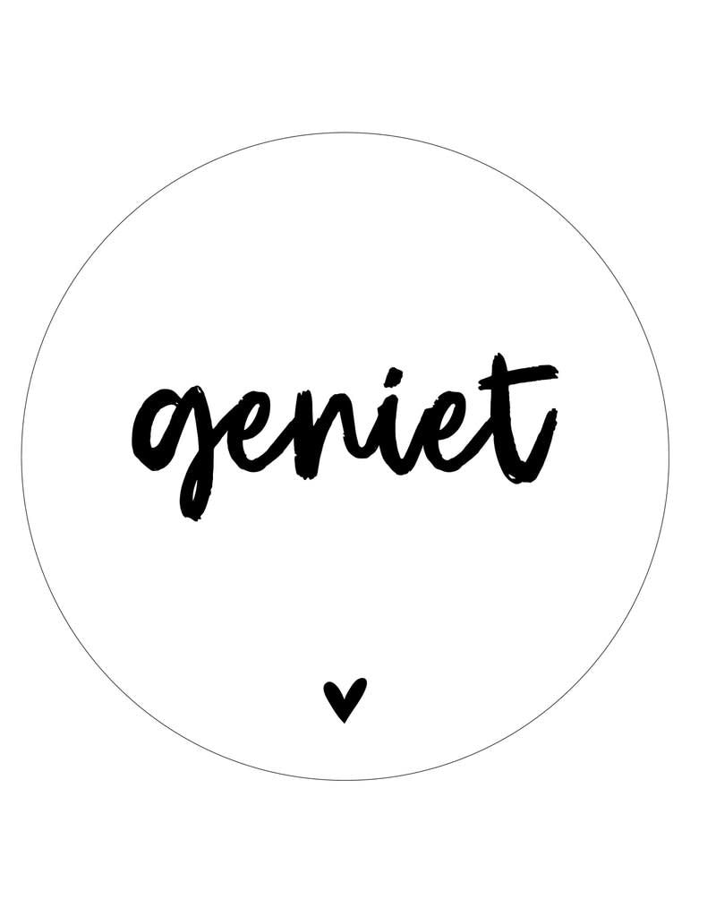 zoedt muurcirkel wit 20 cm Geniet