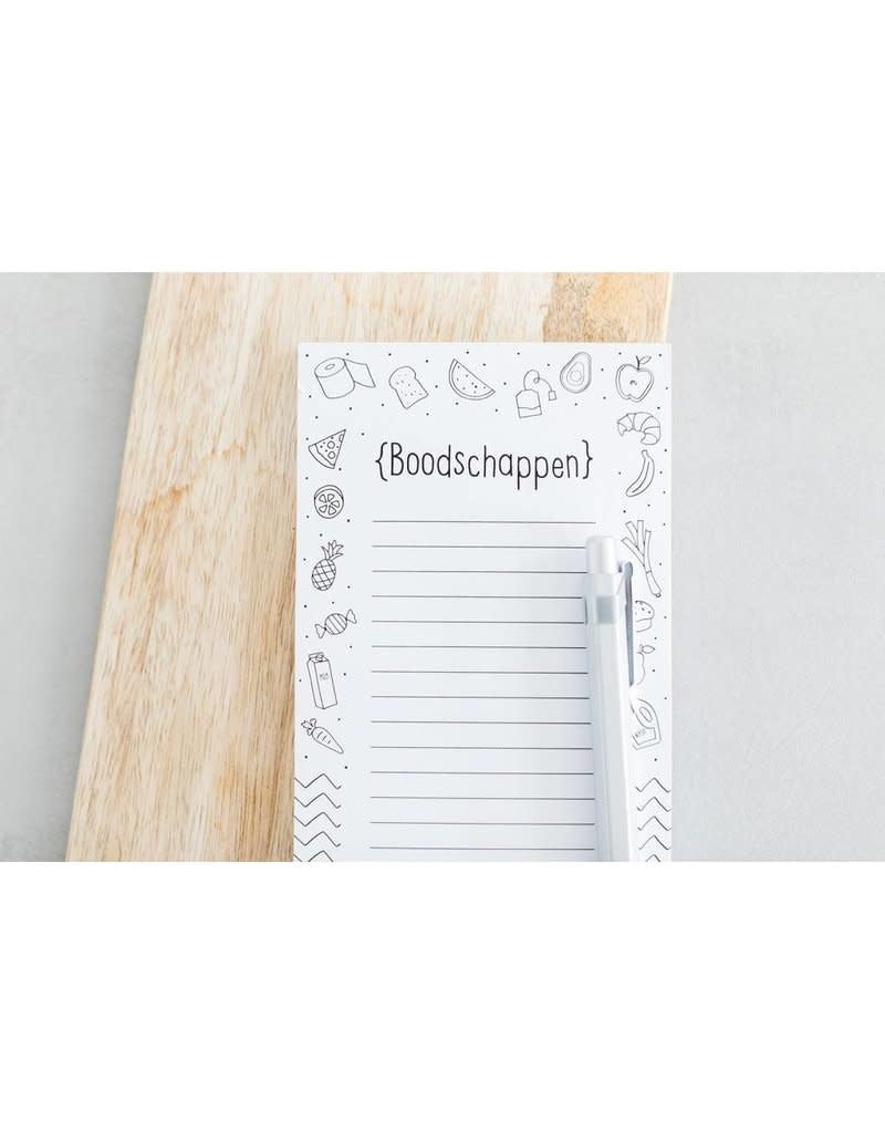 zoedt notitieblok boodschappen