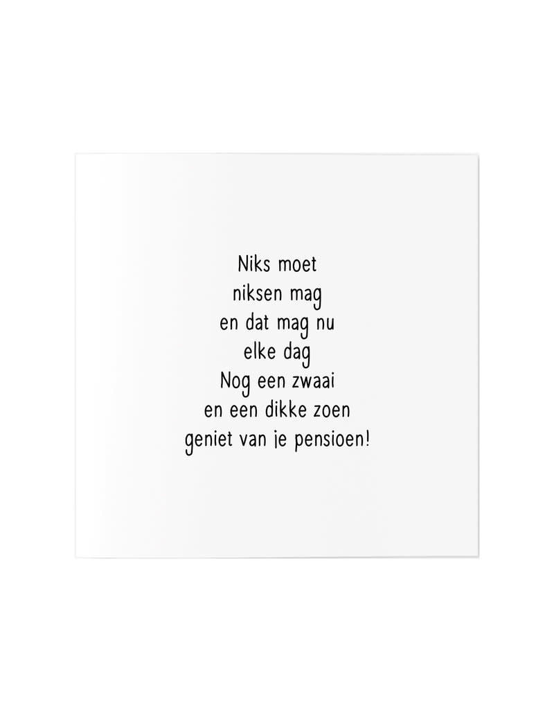 Zoedt: wenskaart dubbel: pensioen